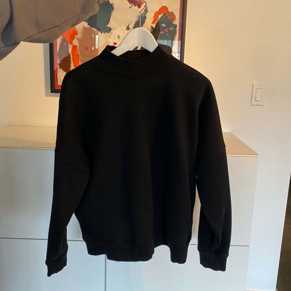 Black crew neck